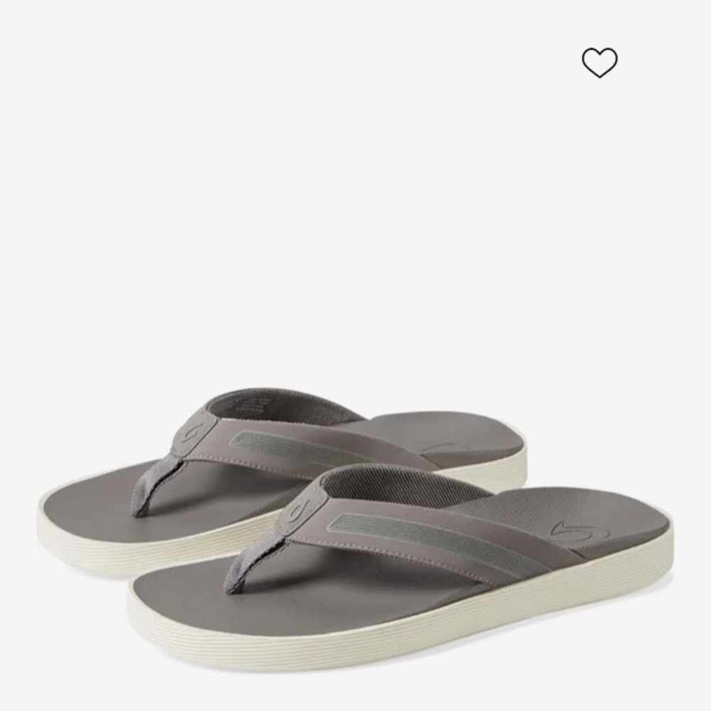 OluKai Leeward Sandal Gray Sz 14 Men